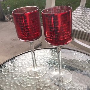 Christmas Wine Glass Set